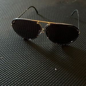 Authentic Porsche design carrera silver/gold amber/purple lenses no case